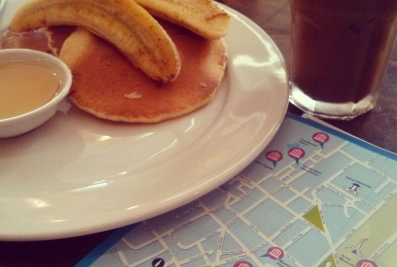 Pancake and coffee