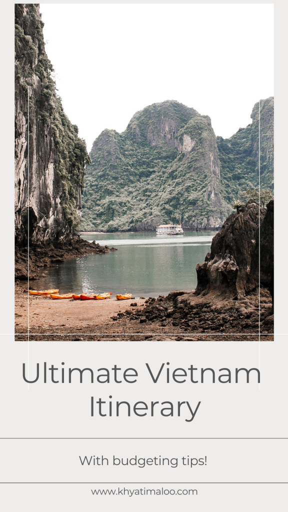 Vietnam itinerary, 7 Days Vietnam Itinerary on a Budget